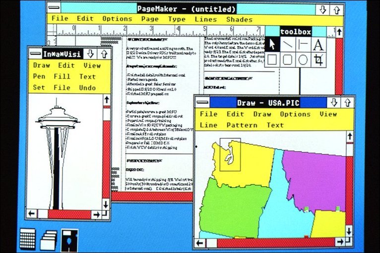 Windows 2.0 screenshot (Microsoft)